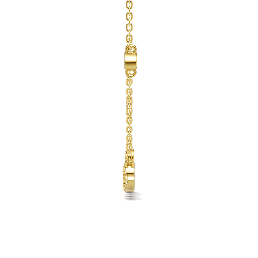 Love Script Moissanite Necklace