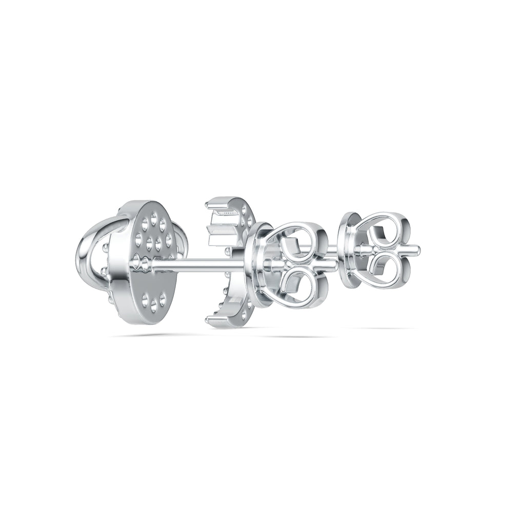 Celestial Orbit Moissanite Stud Earrings