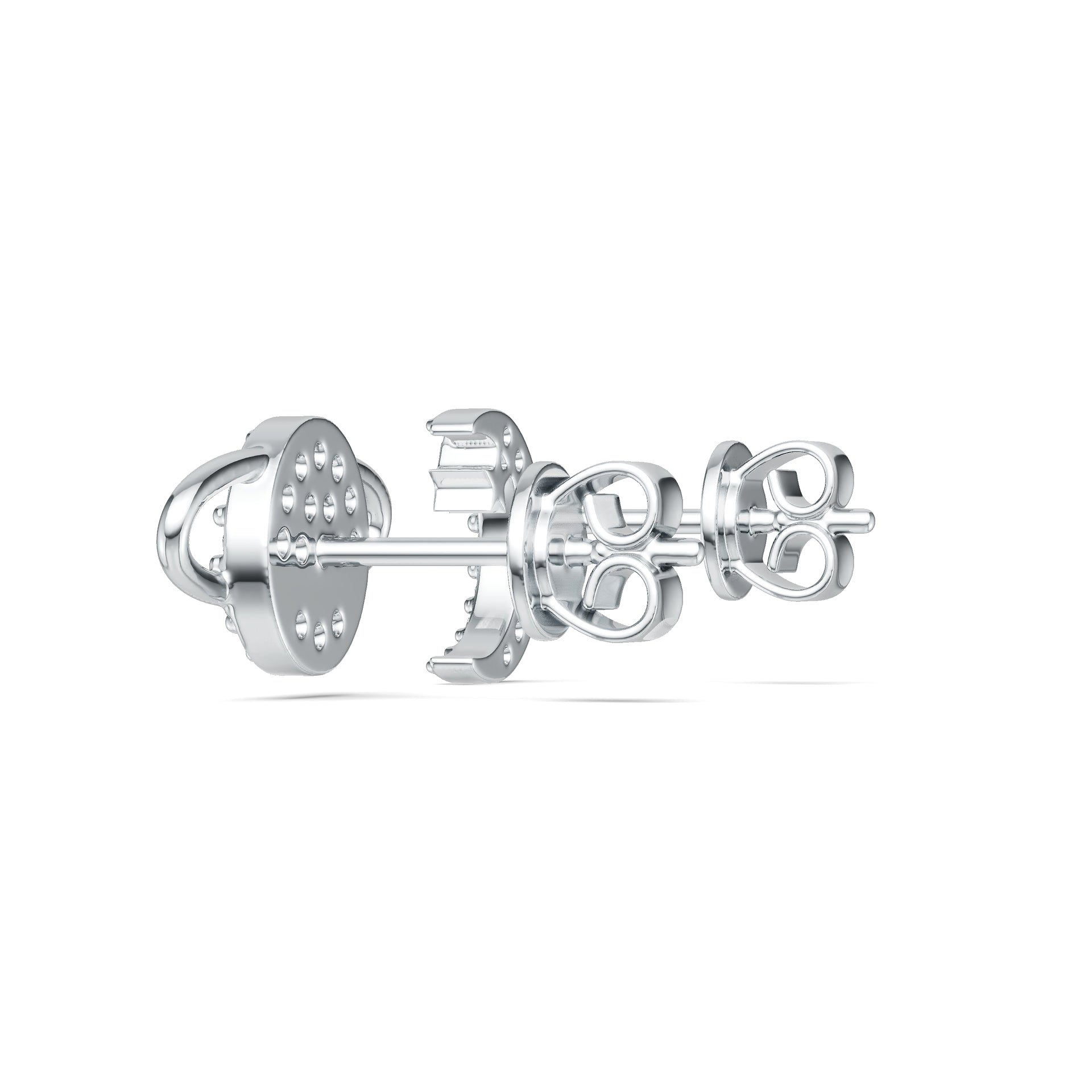 Celestial Orbit Moissanite Stud Earrings