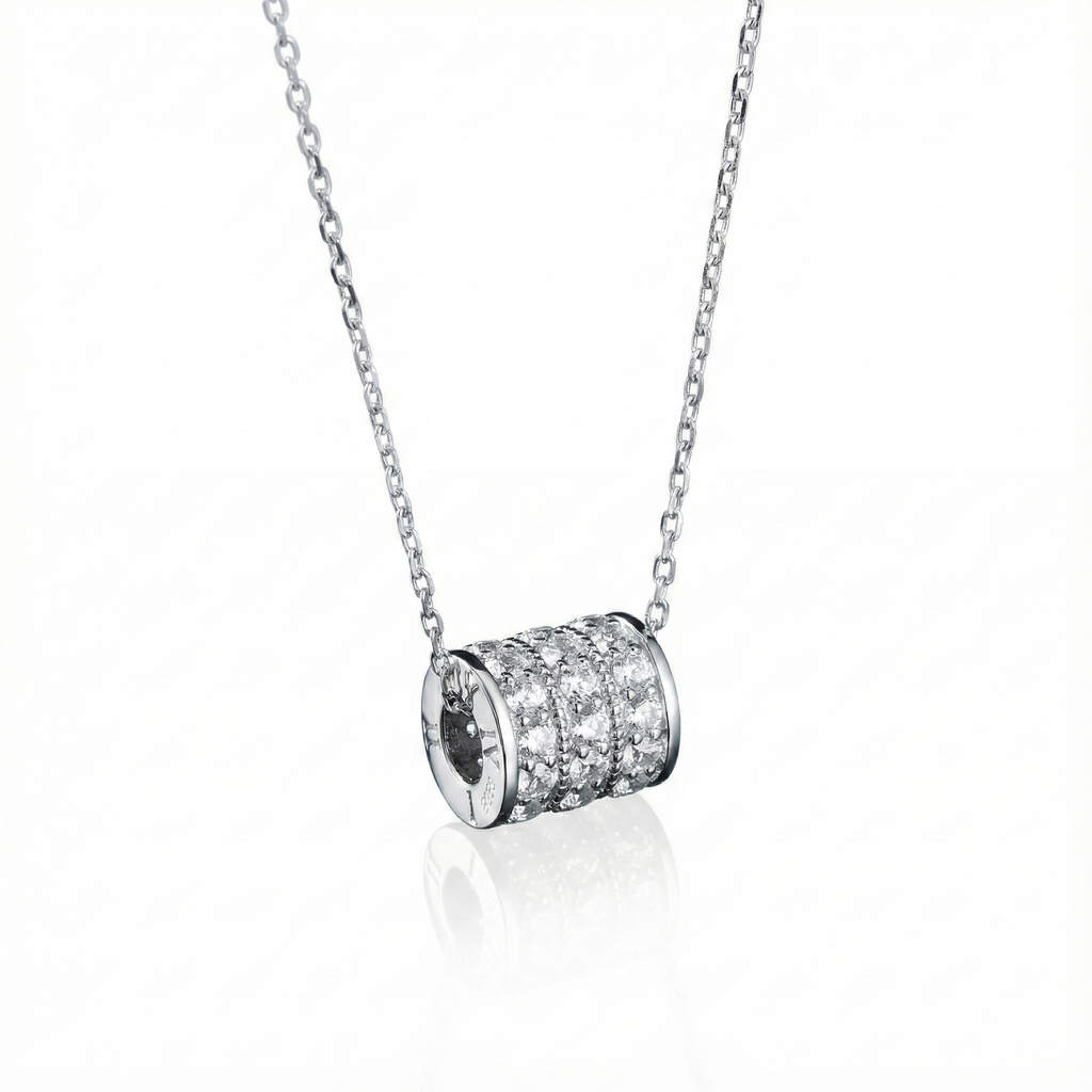 Slender Waist Moissanite Necklace