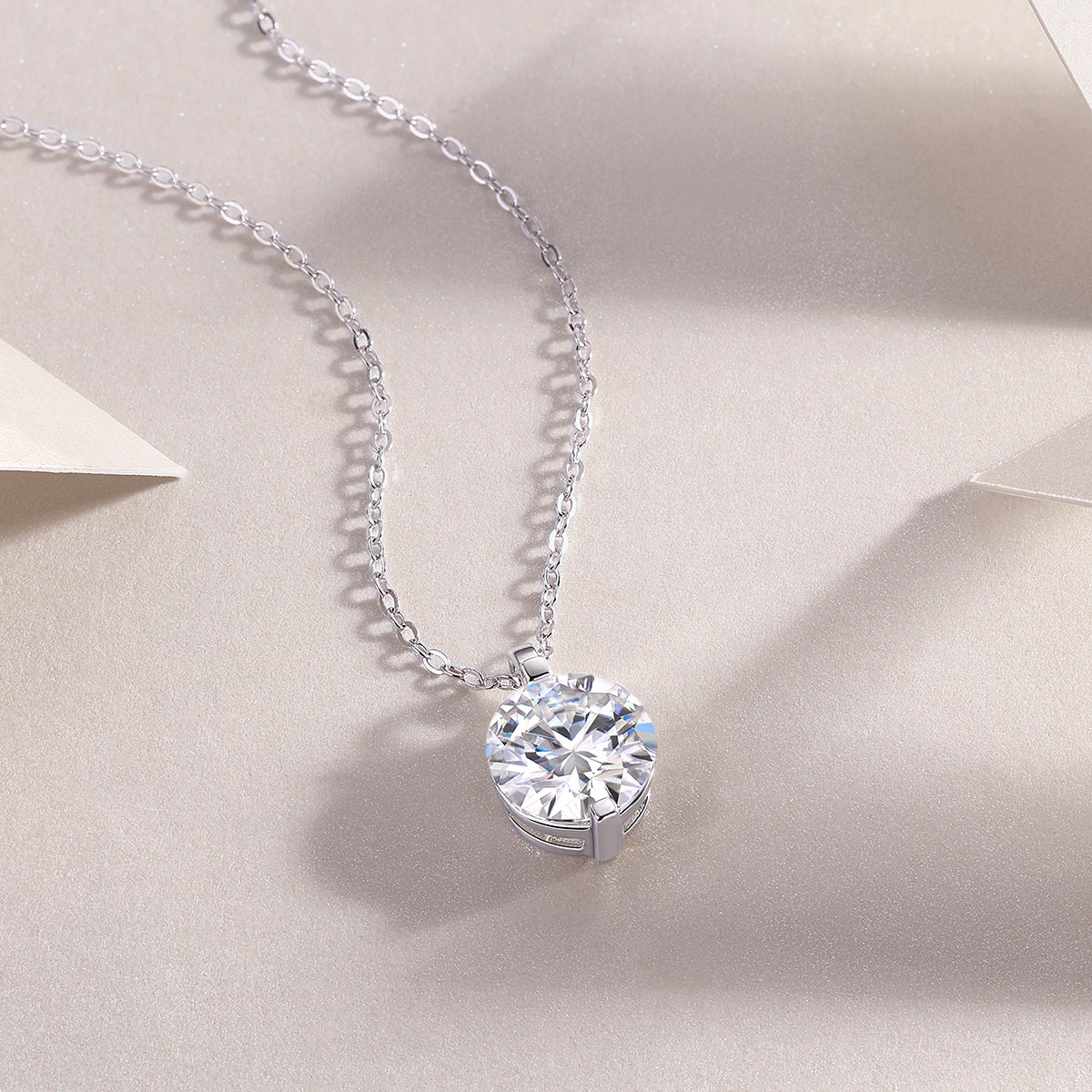 Classic Brilliance Moissanite Solitaire Pendant Necklace