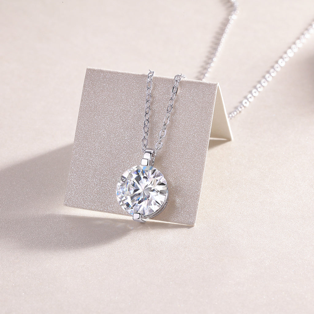 Classic Brilliance Moissanite Solitaire Pendant Necklace