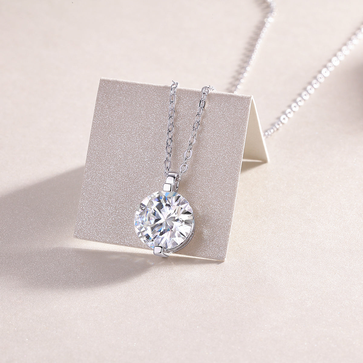 Classic Brilliance Moissanite Solitaire Pendant Necklace