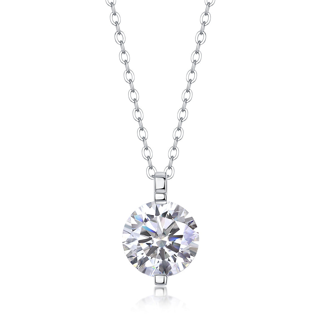 Classic Brilliance Moissanite Solitaire Pendant Necklace