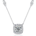 Cushion Cut Moissanite Pendant Necklace