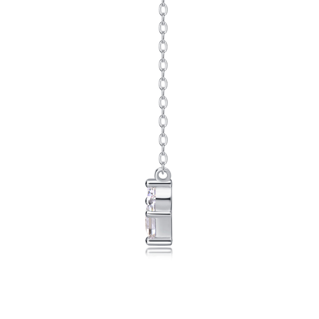Heart Spark Moissanite Pendant Necklace