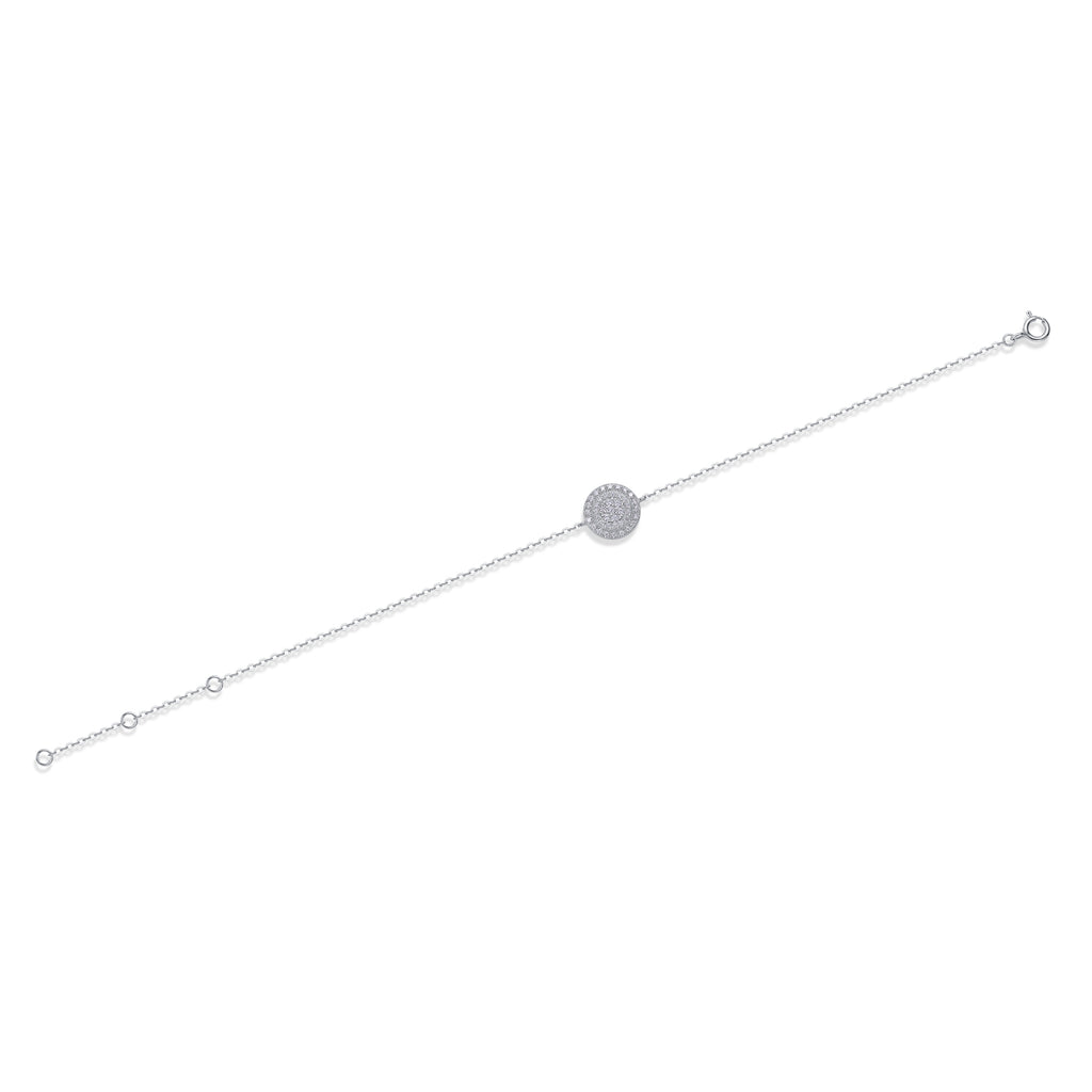 Fortune Disc Pavé Moissanite Bracelet