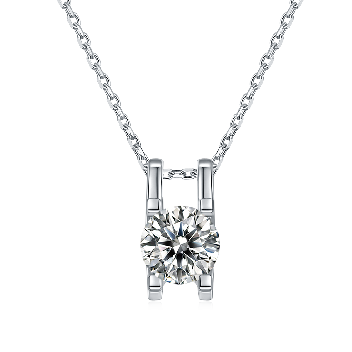 Classic Prong Moissanite Jewelry Set