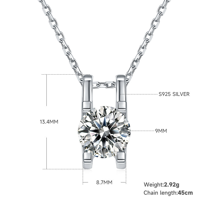 Classic Prong Moissanite Jewelry Set