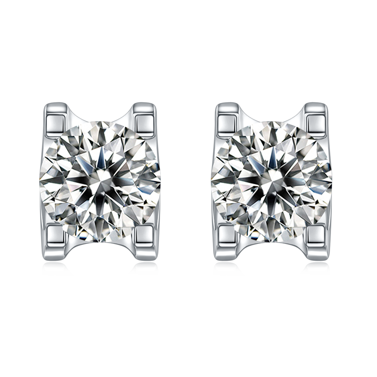 Classic Prong Moissanite Jewelry Set