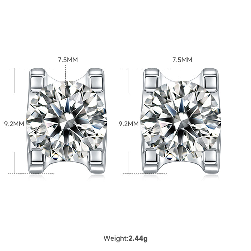 Classic Prong Moissanite Jewelry Set