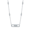 Dynamic Bar Moissanite Necklace