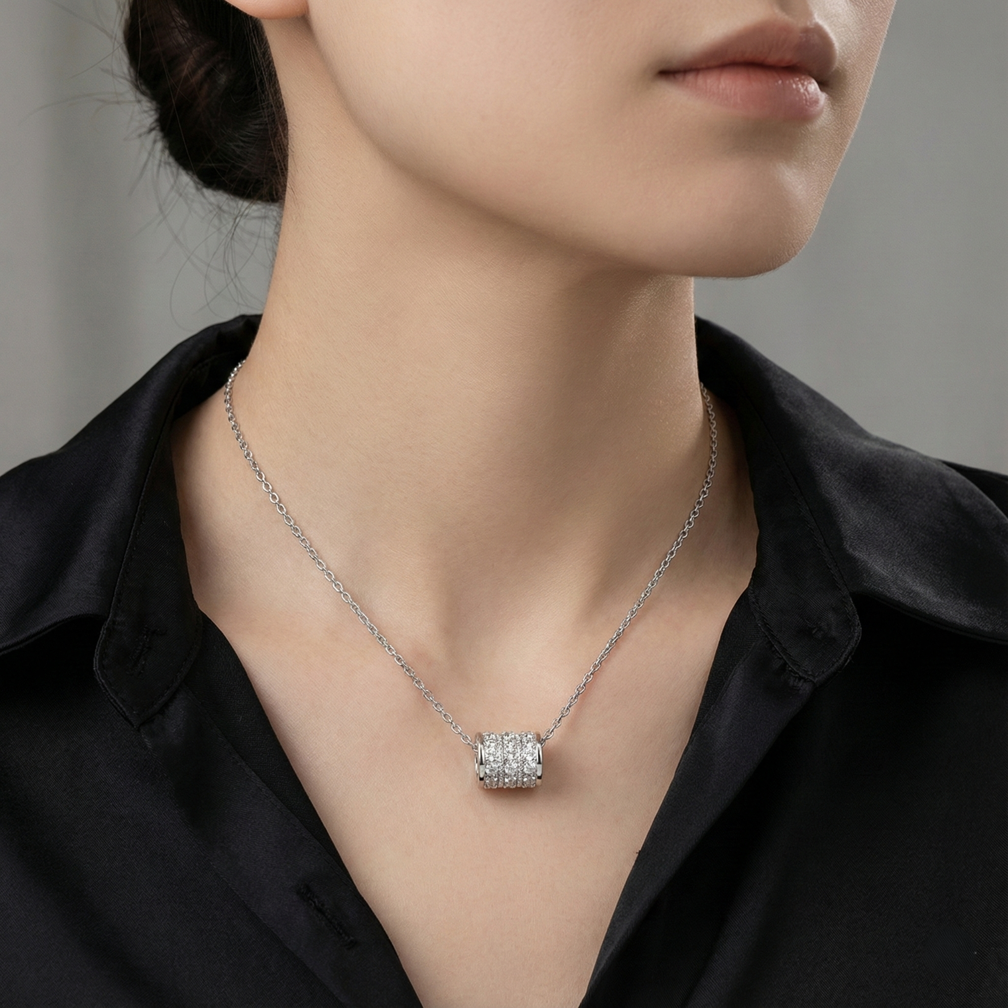 Slender Waist Moissanite Necklace
