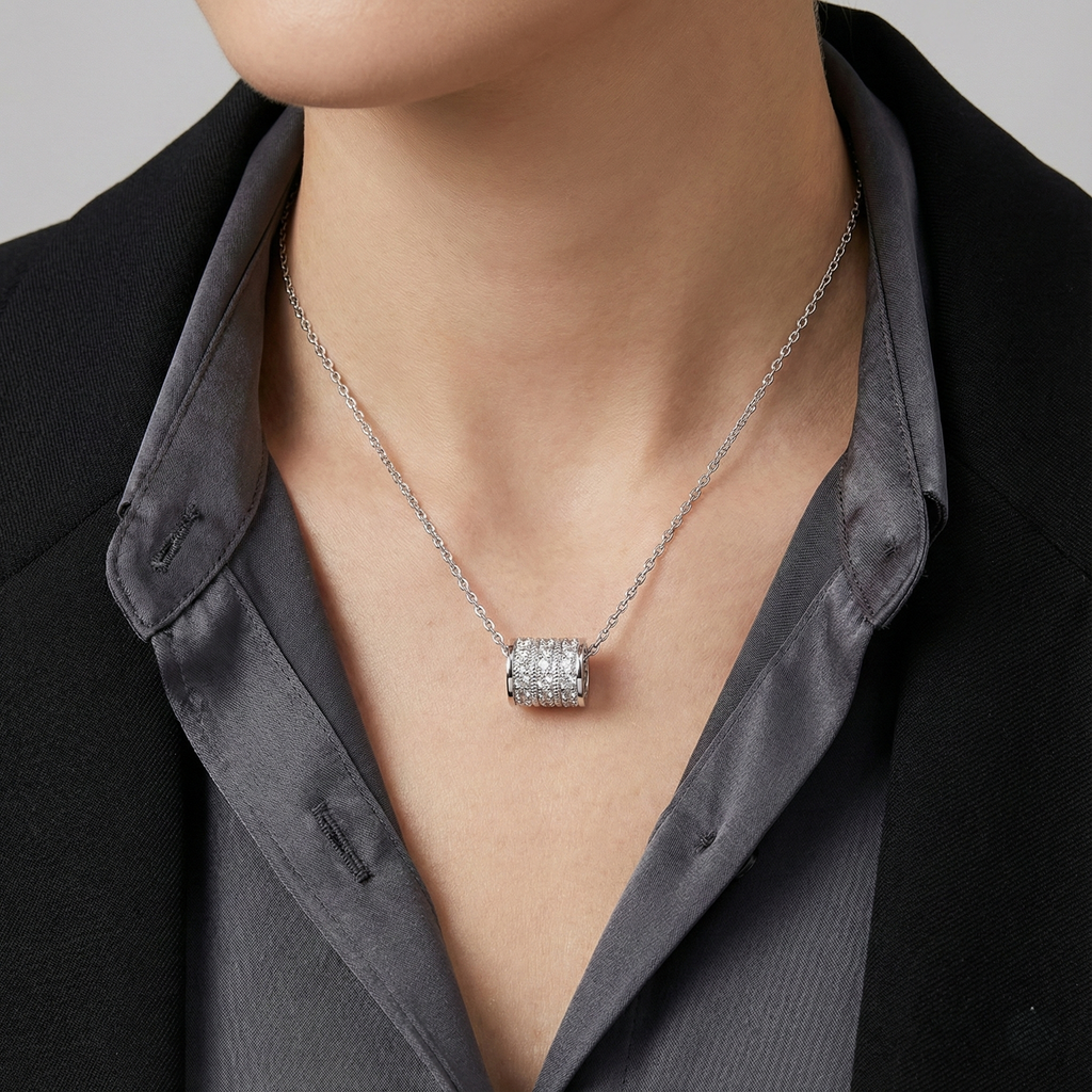 Slender Waist Moissanite Necklace
